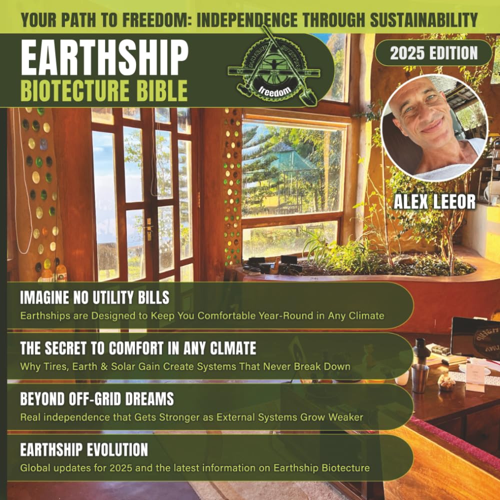 Cover of Earthship Biotecture Bible (2025 Edition) by Alex Leeor